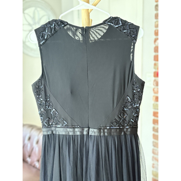 Needle & Thread Black Embellished Tulle Midi Dress – Size US 10 - Picture 8 of 12